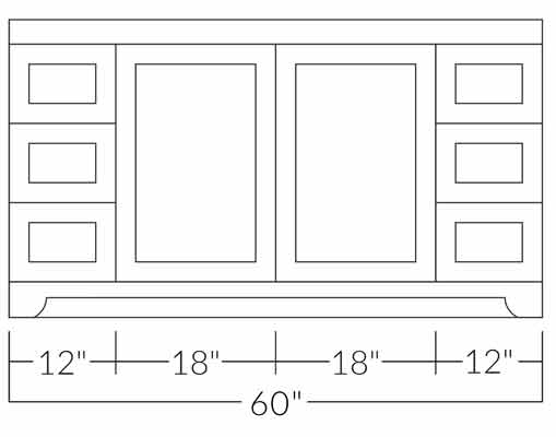 2 door 6 drawer 60 2 door 6 drawer 60